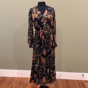 Current Air Multicolor Floral Long Sleeve Dress